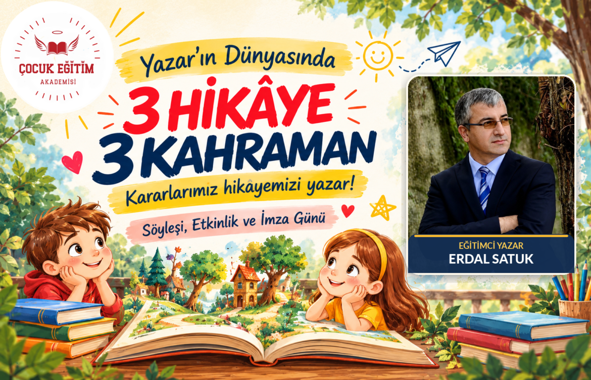 Yazarın Dünyasında; 3 Hikaye, 3 Kahraman-Çocuklar İçin Yazar Buluşmaları Başlıyor!